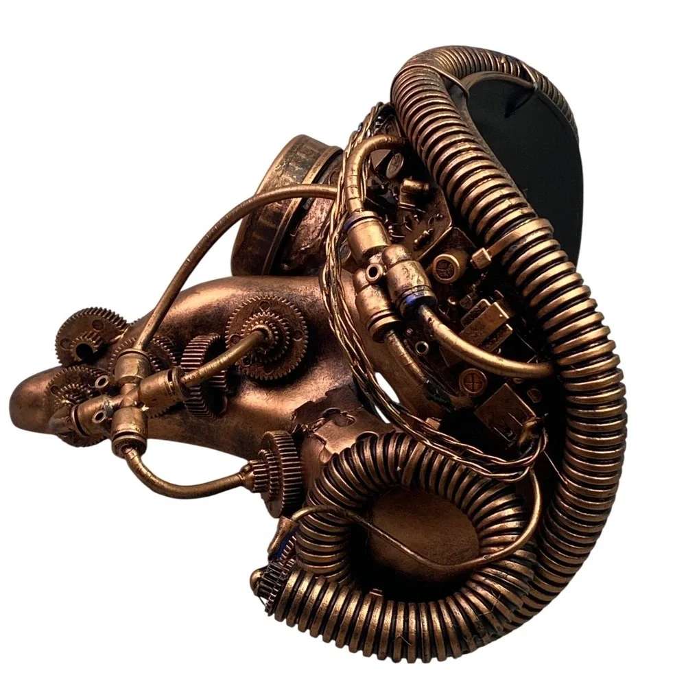 Steampunk Mask Copper Gear Goggles Cosplay Halloween Costume KBW M39269